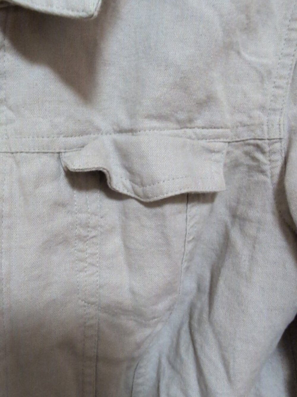 Jones New York Signature Jacket Women's S Tan Long Sleeve Zip Up Cargo Short - Picture 4 of 10